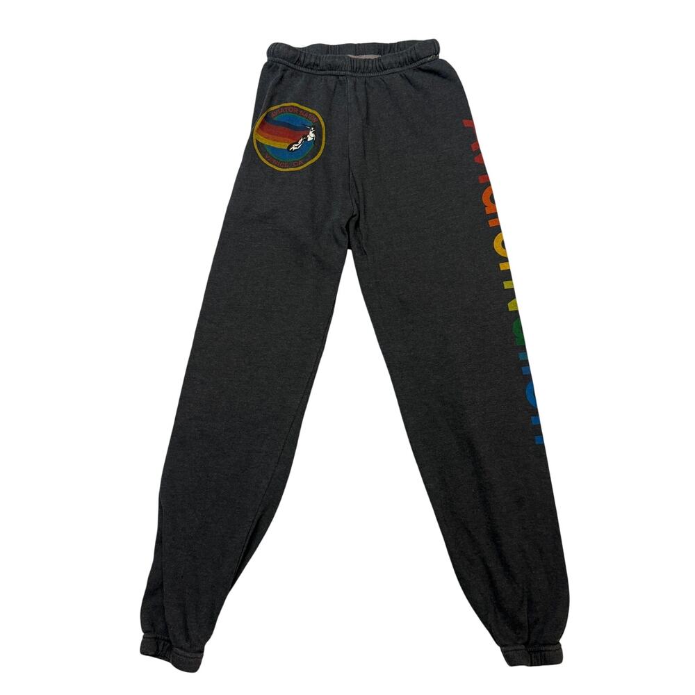 Aviator Nation Venice CA Logo Sweatpants Joggers Women's XS Loungewear Retro